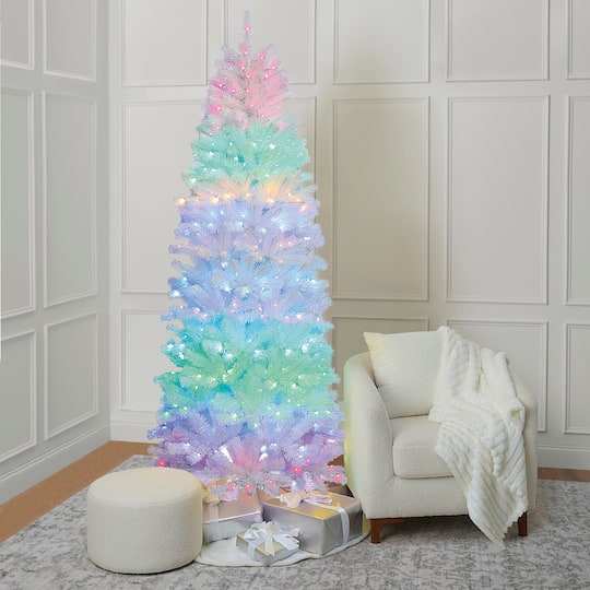 7.5ft. Pre-Lit Winterhaven Fir Artificial Christmas Tree, Color Changing Mini LED Lights by Ashland®